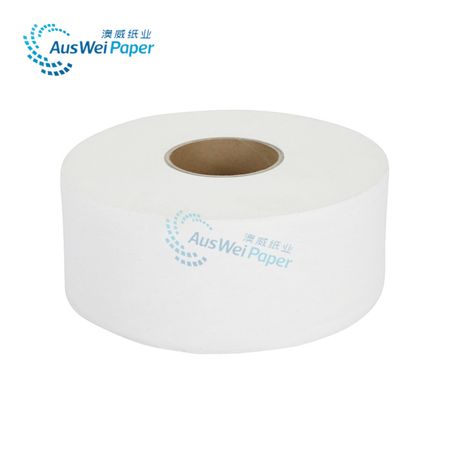 Usine en gros matière première recyclée papier toilette serviette de toilette 1 pli jumbo rouleau de tissu