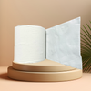 Le certificat d\'OIN recyclent le petit pain de papier hygiénique 120g le petit pain de papier de gaufrage de 2 plis a personnalisé le tissu de papier d\'hôtels